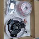 42 Inch Ceiling Fans with Lights and Remote, Low Profile Ceiling Fan with Light Flush Mount, Reversible, 6 Speeds, 3CCT Dimmable White Ceiling Fan for Bedroom Dinning Room Indoor