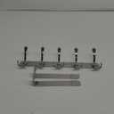 TICONN Over The Door Hooks, 5 Heavy Duty Tri Coat Rack All Metal Coat Hanger for Bathroom Bedroom Dorm (Chrome, 1PK, Fit 1-3/8" Doors)