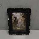 Antique Picture Frames 5x7 Vintage Victorian Ornate Picture Frames with Front Glass Wall Mount and Tabletop Gothic Home Decor Retro Gallery Wall Art,1 Pack,Black