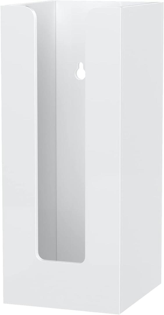 Richboom Acrylic Coffee Cup and Lid Storage Organizer Holder, 1 Compartment, White