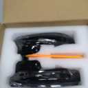 HIGH FLYING Car Accessories Side Mirrors LED Sequential Dynamic Blackout Turn Signal Lights Indicator 2pcs/Pair for Toyota Tacoma 16-23, RAV4 19-25, Highlander 2020-2025 (Blackout)