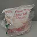 Silica Gel Flower Drying Crystals 5LBS, Reusable Color Indicating Flower Drying Silica with Airtight Container and Brush, DIY Wedding Bouquet Flower Preservation Kit, Fine Bead Size<1mm