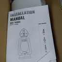 Rustic Wall Sconce Lantern Light, Vintage Wall Light Fixture with E26 Base,with Glass Shade, Waterproof Wall Mounted Lighting Fixture with Frosted Shade for Porch Garage Room W7 x H15