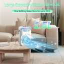 iFTY Small Portable Air Conditioners, Portable AC Unit w/Remote, 1.5L Water Tank, 3 Speeds, 2 Cool Mist, 3 Timers, 7 Night Light, Mini Air Conditioner, Personal Air Cooler Fan for Room Bedroom White