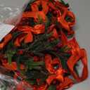 Dingion 8 Pcs 6 Inch Mini Cabinets Christmas Wreaths for Kitchen Mini Norfolk Wreath with Ribbon Bows and Berry Hanging Artificial Greenery for Farmhouse Door Wall Window Decor(Classic Style)