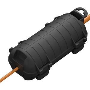 Extension Cord Cover Outdoor, Cord Connector Protector IP54 Water-Resistant, Indoor Electrical Safety Box for Plug Outlet Tool Holiday Light Black