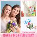Knitgrip 10 Pcs Mother's Day Crafts DIY Kit Family Pressed Flower Handprint Frames Kits Bulk Dried Flower Frame Ink Pads Nana Mom Grandma Birthday Gifts from Son for Father's Day Gifts