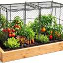 Crop Cage, 45"23"24" Garden Cage to Keep Animals Out, Chicken Wire Cloche, Heavy-Duty Plant Protector for Raised Garden Bed, Protect Vegetables from Rabbits Squirrels
