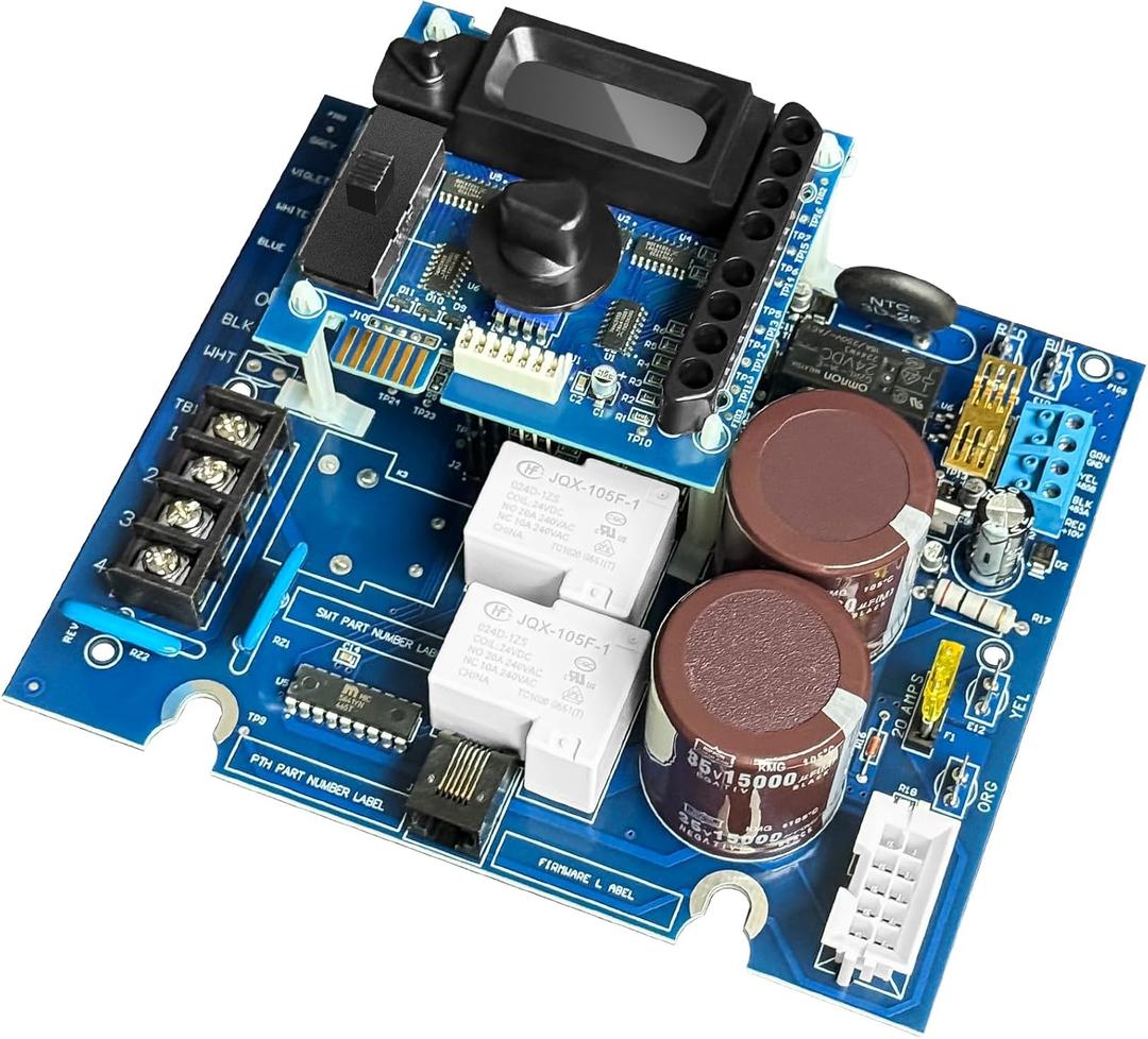 2025 Version GLX-PCB-RITE Main Circuit Board & GLX-PCB-DSP Display Board for Hayward/Goldline Aqua Rite Saltwater Chlorinators  Upgrade Replacement for Pool Salt Systems