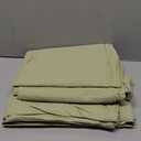 Royale Linens 100% Organic Cotton Queen Flat Sheet Only - Super Soft - Percale Top Sheets - Queen Flat Sheet Sold Separately - Breathable, Cool & Crisp Sage Green Sheets Only (90" x 102", Sage Green)