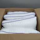 SLEEPDIARY Pillows Queen Size Set of 2,Hotel-Quality Bed Pillows with Zipper for Adjustable Loft, Machine Washable, Down Alternative Filling for Back, Side & Stomach Sleepers, White