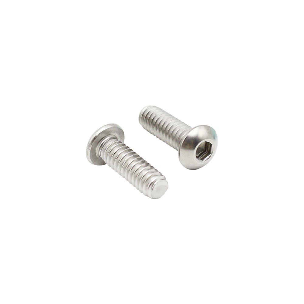 1/4-203/4" Button Head Socket Cap Bolts Screws 304 Stainless Steel Machine Screws Bolts Fully Machine Thread Allen Hex Drive, Pack of 20