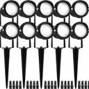 Landscape Lights 5000K,Low Voltage Led Landscape Lighting, 12V AC/DC Waterproof Landscape Spotlights Outdoor with Stake for Tree Flag Spot Light Daylight 10 Pack (Spike Stand)