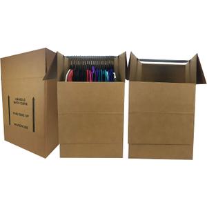 UBOXES Larger Wardrobe 24 x 24 x 40-Inches Moving Boxes, Bundle of 3 (BOXBUNDWAR03)