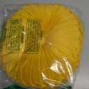 HLOVME Round Velvet Pillow for Couch Small Handmade Decorative Throw Pillow for Bed Bedroom 13.7 Yellow