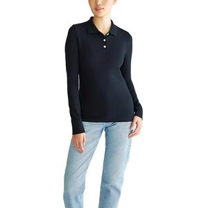 Aeropostale Women's Aero Uniform Polo Long Sleeve, M