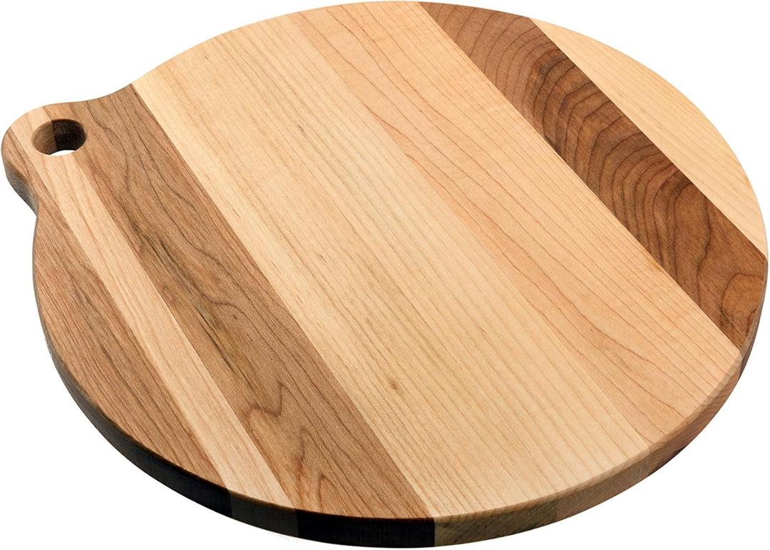 Labell Boards 12-Inch Round Maple Cutting Board, 12x0.75'', L12000