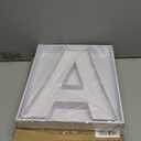 Manoczy 14" Fillable Cardboard Number Charcuterie Board Box with Clear Lid, White Hollow Gift Tray for Birthday, Anniversary and Event Parties (A)