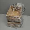 iDesign Acacia Wood Pantry Storage Bin with Handles - Set of 2 - Natural