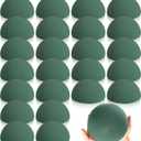Frienda 24 Pack Floral Foam Round Large 7.5 x 3.7'' Dry Foam Half Ball Green Foam Circles Block DIY Flower Craft for Artificial Plant Floral Arrangement Supplies