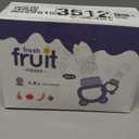 2 Pack Silicone Baby Fruit Feeder with Mini Freezer Tray, Breastmilk Popsicle Molds for Baby Teething Relief, Fresh Food Feeder for Safe Infant Self Feeding, Extra Food Pouches (Blue/Green)