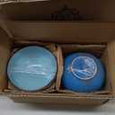 vancasso Navia Dinnerware Sets, Stoneware Plates and Bowls Sets, Dinner Salad Dessert Plates and Cereal Bowls Set, Dishes Set for 4, Spray Spot Patterned,Multi-Blue