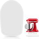 Mixer Slider Compatible with 4.5-5 QT Kitchen Aid Stand Mixers, Kitchen Countertop Storage Mover Sliding Caddy Mixer Slider Mat for Kitchen Aid Stand Mixer Accessories Attachment (Bamboo - White)