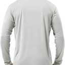 Roadbox Mens UPF 50+ UV Sun Protection Shirts Outdoor Long Sleeve SPF Rash Guard for Fishing Hiking Swimming Running (Medium, 2 Pack - Gray)