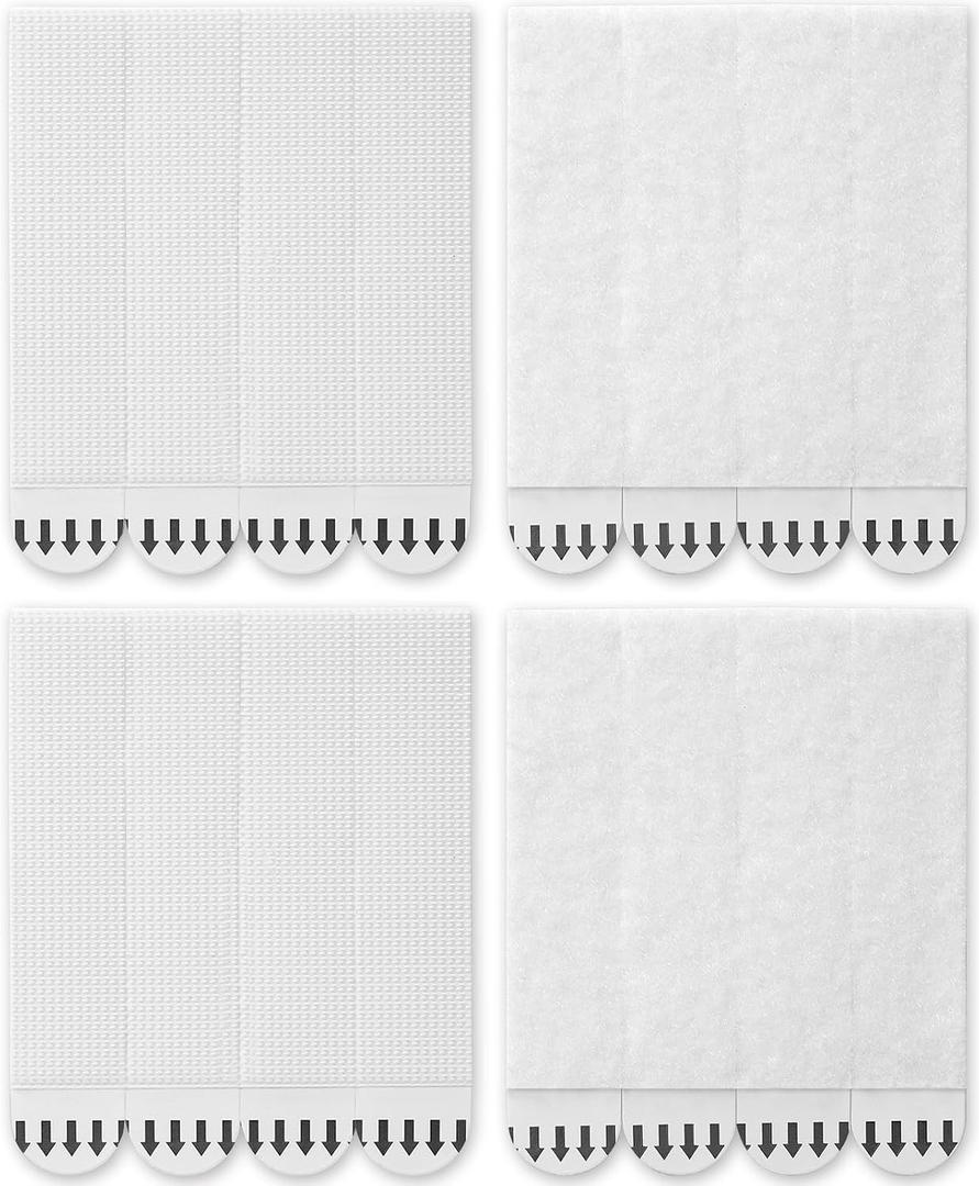 Sinnsally X-Large Picture Hanging Strips Heavy Duty,20-Pairs(40 Strips) Sticky Picture Hangers for Walls Hanging Without Nail,Damage Free No Nails Refill Adhesive Poster Frame Mounting,White