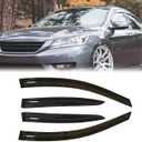 Tape-On Rain Guard 4-Piece for 2013-2017 Honda Accord Windows Visor Shield Shade Smoke 94535