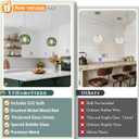 6" Gray Green Glass Modern Pendant Light Kitchen Island 2PK Mid Century Brushed Nickel Modern Pendant Lighting with Glass Globe Modern Hanging Pendant Light for Dining RoomBulb Incl.