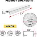 4 Pack 24" Length Cabinet Door Protector Edge Guard for Kitchen Cabinet