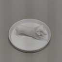 Qinyoung Ring Holder Dish 3D Printed Jewelry Holder Dish for Rings Earrings Trinkets Tray Jewelry Organizer Gifts for Mother's Day Women Girls Mom Home Desk Decor(Dachshund)