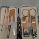 Manicure Set, Nail Clipper Kit, Nail Clipper Set, Nail Care Kit, 8 In 1 Professional Manicure Kit Personal Care, Stainless Steel Facial Pedicure Care Tools, Grooming Kit for Women Men Rose Gold