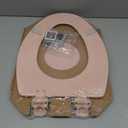 Bemis 1500EC Durable Wood Toilet Seat with Easy Clean Hinges, Made in USA, Elongated, Venetian Pink