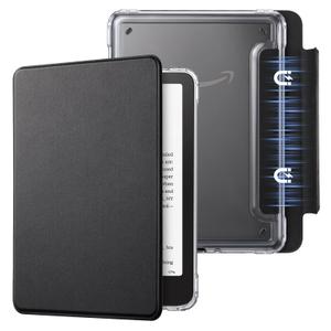 CoBak Detachable Magnetic Case for Kindle Paperwhite 12th Gen 2024 (7") & Kindle Colorsoft Signature Edition (7") - Ultra Slim Transparent Clear TPU Back Shell Protective Cover with Auto Wake/Sleep