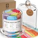 Bible Verse Jar, Upgraded 200 Scripture Bible Verses, Inspirational Christian Gifts for Women, Great Gift for Mom, Birthday, Valentines Day & Religious Graduation Gifts for Her