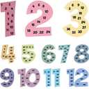WANYISHUN 12 PCS Multiplication Chart Posters for Kids, Number Multiplication Posters from 1 to 12, Math Classroom Decor Skip Counting Chart, For Home, Classroom & Educational Learning Activities