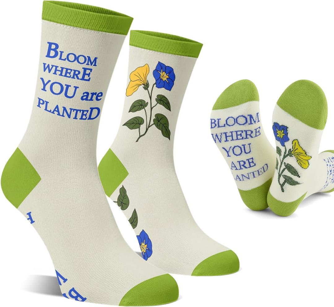 2 x Stocking Stuffers for Women Funny Socks Book Lovers Gifts for Readers Novelty Reading Gifts Students Teachers Author (Patterned)