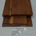 1 Set Wooden Cd Storage Box Holder Racks Cassette Tape Display Stand With Carrying Handles, Holds 42 Cd Case, Acacia Wood Shelf for Movie Cases, Dvds Organizer (Natural)