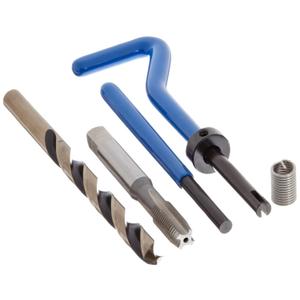 E-Z Lok SK20610 Helical Threaded Insert Kit, 304 Stainless Steel, #10-24 Thread Size, 0.190" Installed Length (Pack of 10)