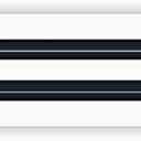 BUILDMART - 60" Linear Slot Diffuser - (2 Slot) Double Slot - White Decorative Air Vent - Modern AC Vent Cover for Ceiling, Walls & Floors - Texas Buildmart