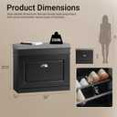 Haotian Hallway Shoe Bench with Seat Cushion, 1-Drawer