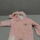 Baby Newborn Baby Snowsuit Bear Outfit Footie Romper Winter Thick Fleece Jumpsuit Infant Coat for Girls Boys 6-9M