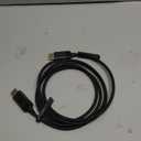 JSAUX DisplayPort to HDMI Cable 4K@60Hz, 6.6ft DP to HDMI 2.0 Male UHD 2K@120/1080P@120 Nylon DP to HDTV Uni-Directional Cord for Dell, Projector, Desktop, AMD, NVIDIA, Lenovo, HP, ThinkPad (Black)