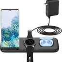 Yootech 3 in 1 Fast Wireless Charger for Samsung Devices, 22.5W Max Wireless Charging Station for Samsung Galaxy Watch 4 Classic/3/Active2/1,Gear S4/S3/Sport,Galaxy Buds 2/Pro/Live,Galaxy S22/S21/S20