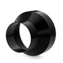 8 to 6 Inch Duct Reducer, Hon&Guan Galvanized Steel Duct Increaser, Inline Duct Fan, Grow Tent Ventilation System-Black.