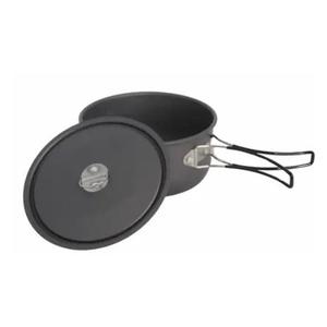 Mirror Camping Cooking Pot Aluminum Alloy Camping Cookware with Folding Handle for Camping Picnic Hiking, 1.3 Qt