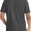 NIASHOT Men's Polo Shirts Tactical Short Sleeve Golf T-Shirt Athletic Collared Summer Shirts (Gray, XL)