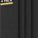 TONOR 4 Pack Large Acoustic Panels,47.2" X 23.6" X 0.35" Acoustical Wall Panel, Self-Adhesive Sound Proof Panels, Decorative Soundproof Wall Panels for Echo Absorption for Home Studio Office, Black